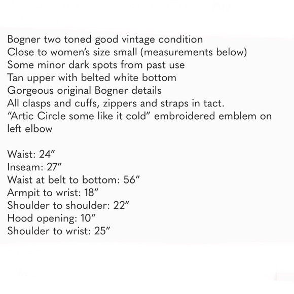 BOGNER SKI JUMPSUIT WOMENS NEUTRAL BELTED BODYCON RETRO SKI SUIT SMALL - Picture 6 of 14